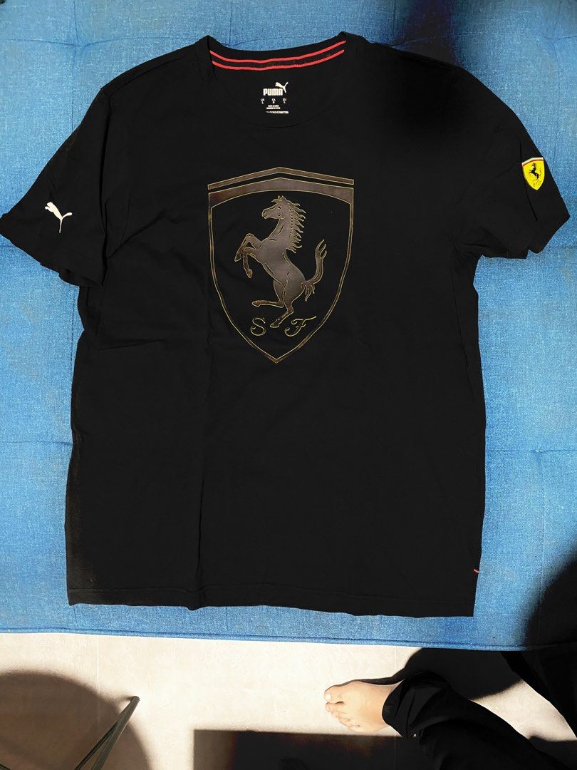 Puma ferrari t shirt black online