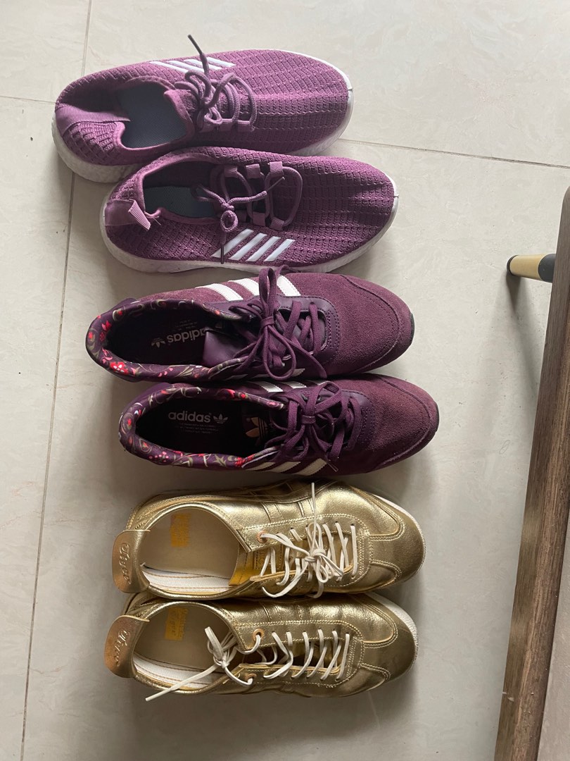 Purple best sale sneakers adidas