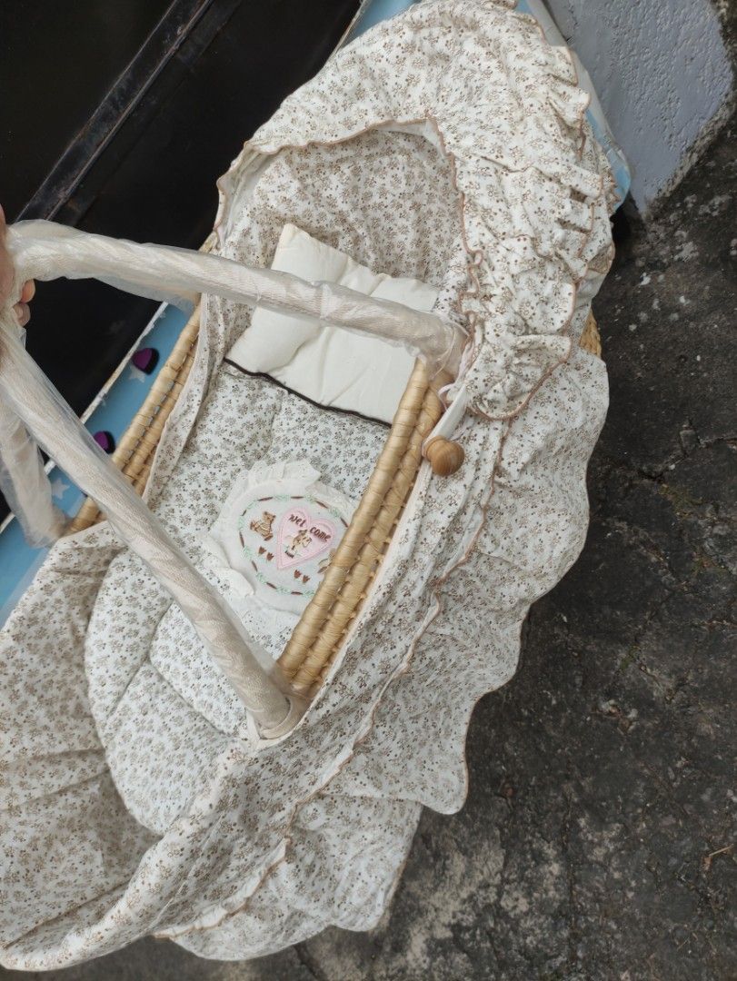 rattan baby basket carrier, Babies & Kids, Infant Playtime on Carousell