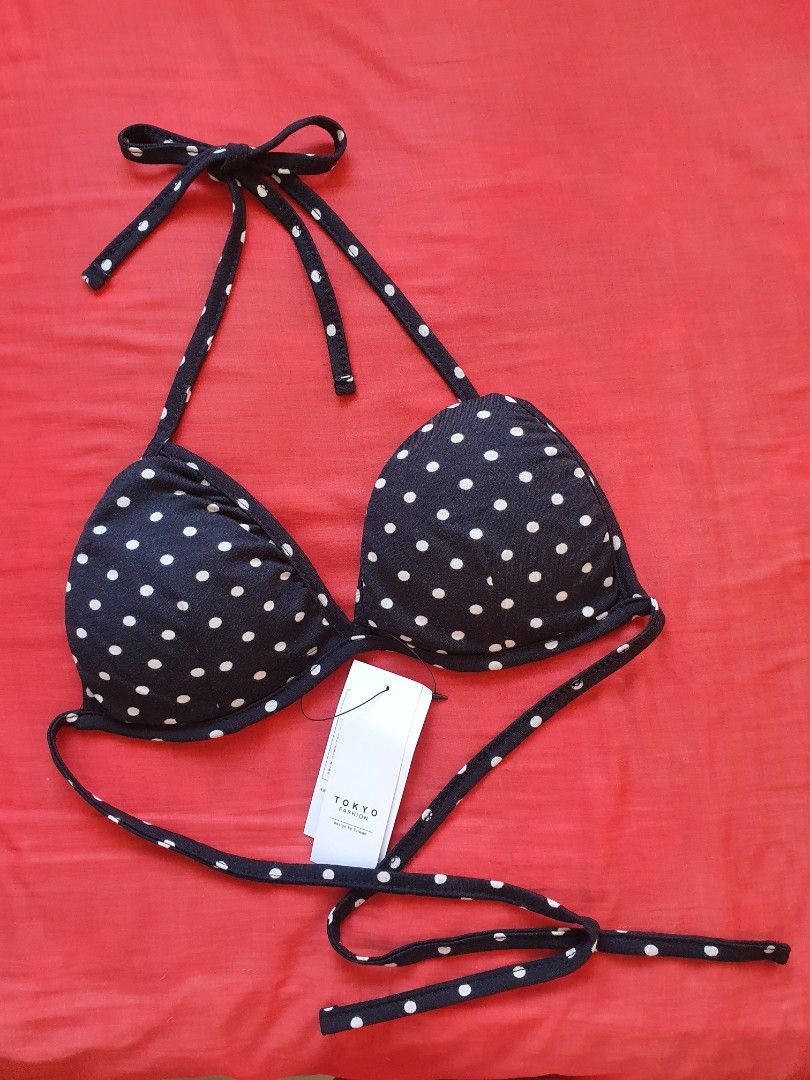Retro polka dot Black bikini Women s Fashion Swimwear Bikinis