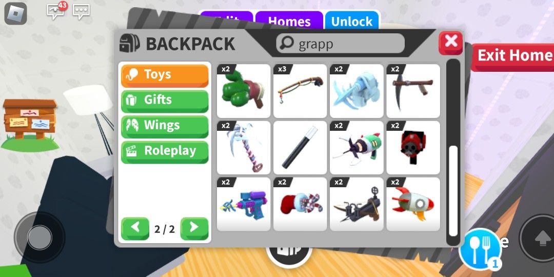 Roblox Adopt Me Grappling Hook Sold Per Item, Video Gaming, Video