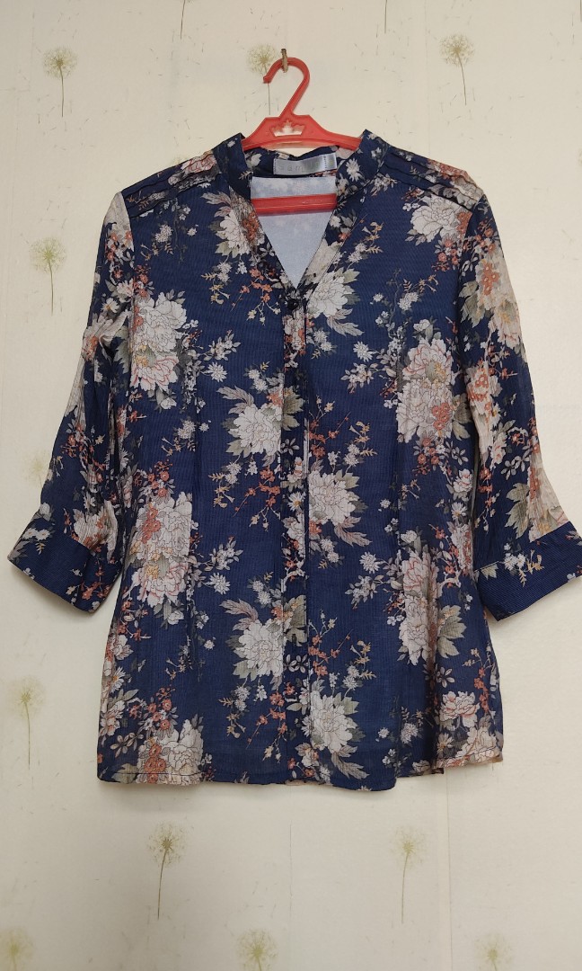 Samlin Blouse, Women's Fashion, Tops, Blouses on Carousell