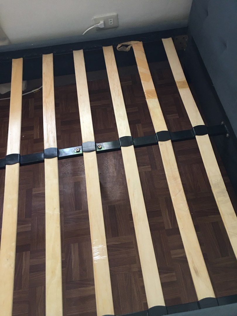 semi-double-bed-frame-with-uratex-mattress-furniture-home-living