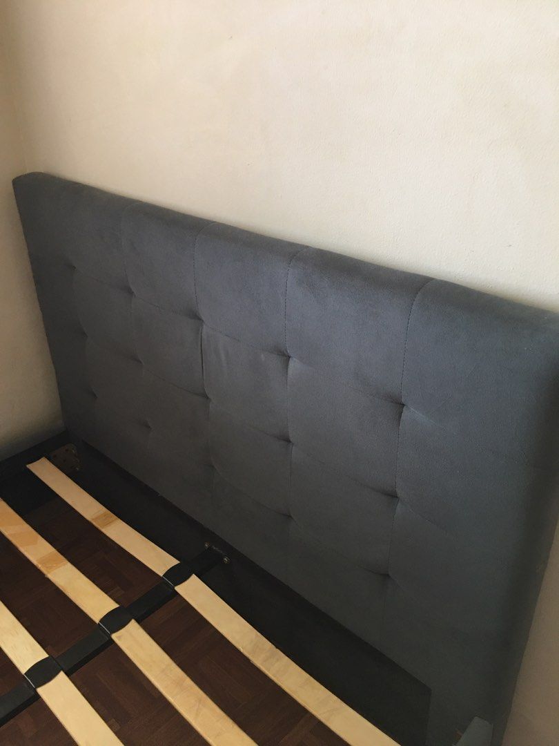 semi-double-bed-frame-with-uratex-mattress-furniture-home-living