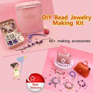 66PCS DIY Beaded Bracelet Set with Storage Box for Girls Gift