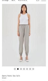 Shopatvelvet Opera Pants Sea Salt Sage - Shop at Velvet