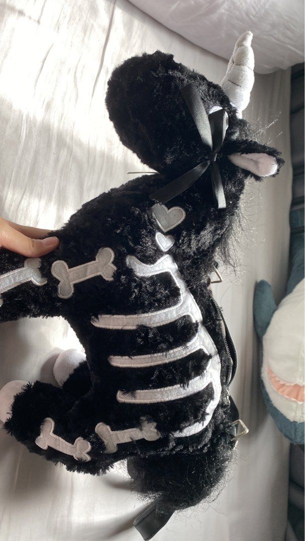 skeleton unicorn bag plush crossbody Women s Fashion Bags