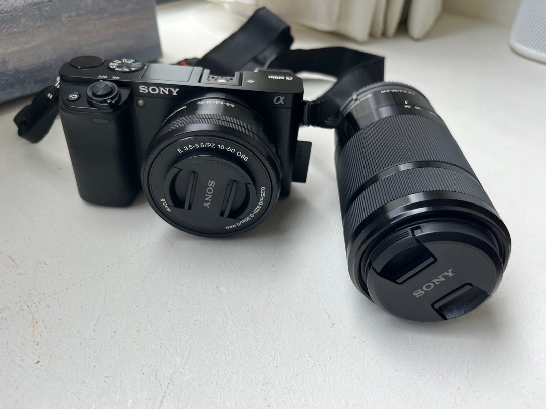Sony A6000 + 1650mm Lens + 55210 Zoom Lense, Photography, Cameras on