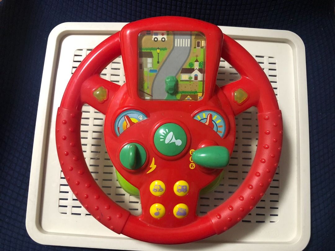 Steering wheel toy with music sounds and light, Hobbies & Toys, Toys