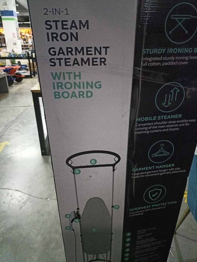 Stirling garment steamer w/board, TV & Home Appliances, Other Home