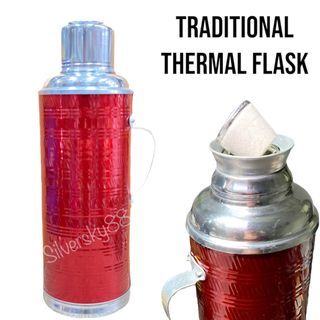 Traditional hot water thermal flask old school keep warm bottle