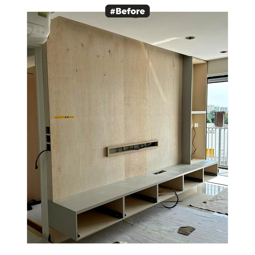 TV Console Fluted Panel /KOREA MIGA Fluted Panel / Miga Molding / Miga