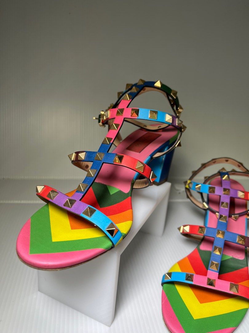 Valentino 2025 rainbow sandals