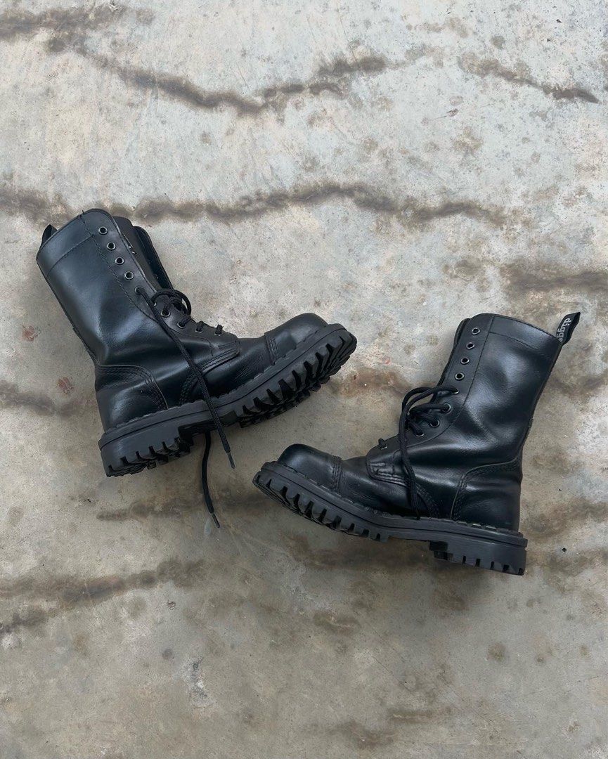 Vintage 00s Digger Military Leather Boots