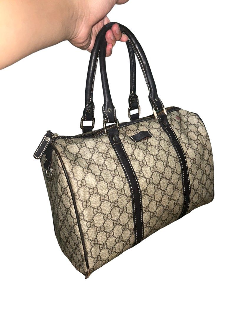 Vintage Gucci Duffle Bag, Luxury, Bags & Wallets on Carousell