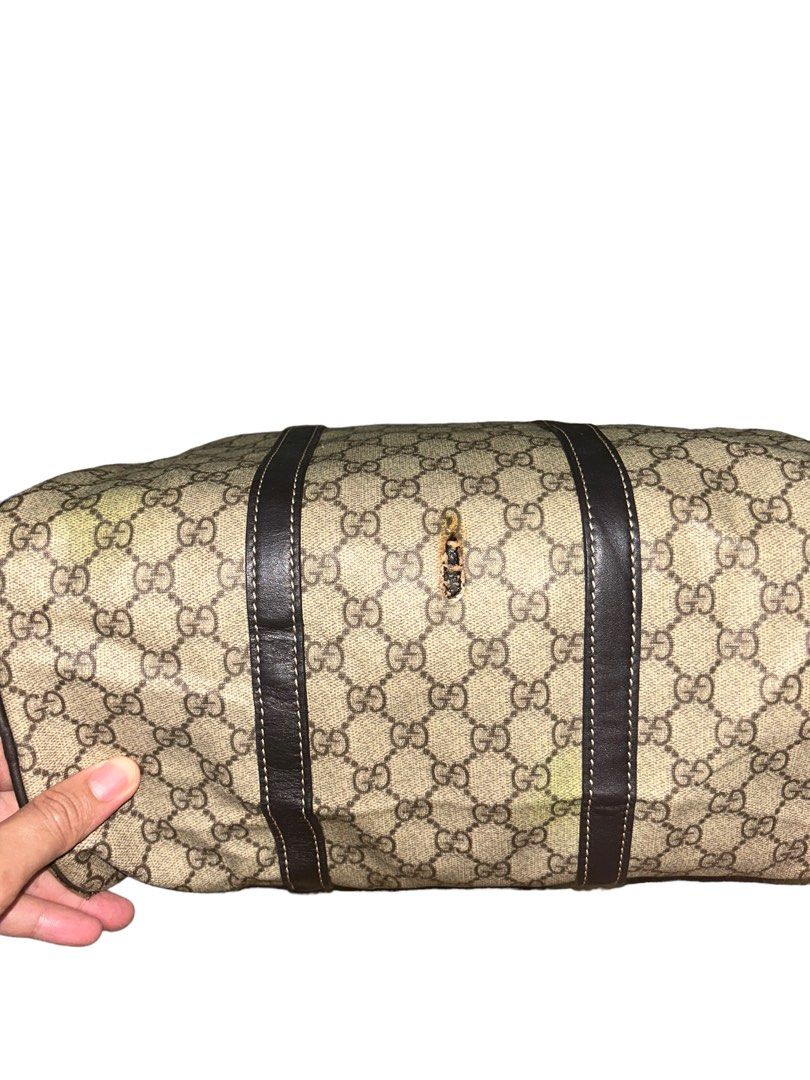 Vintage Gucci Duffle Bag, Luxury, Bags & Wallets on Carousell