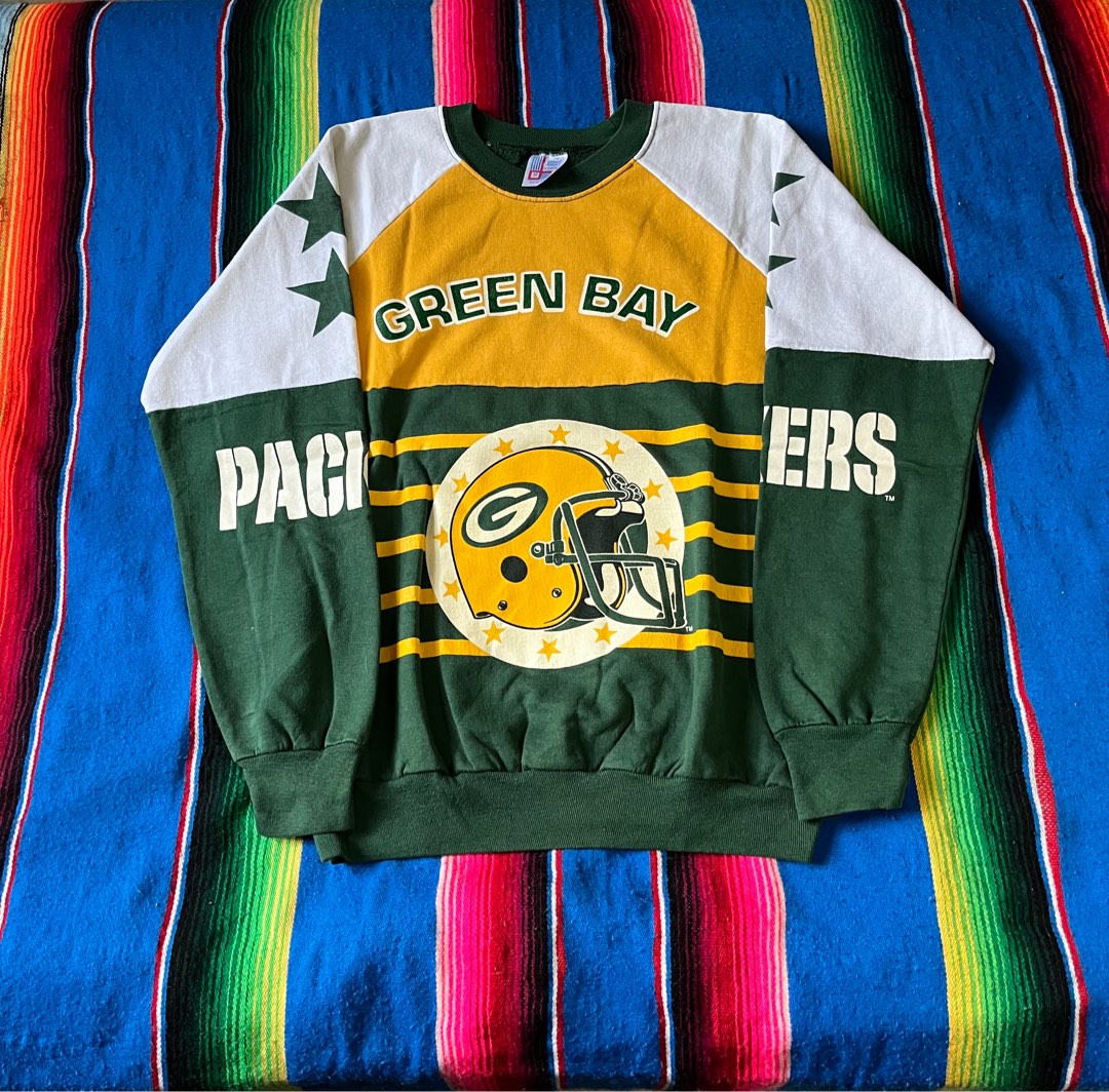VINTAGE NFL Green Bay Packers Sweatshirt Men s Fashion