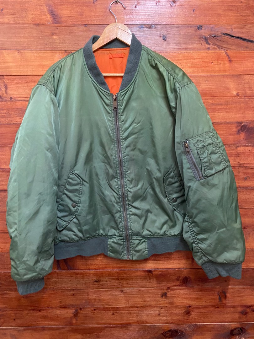 Vintage uniqlo bomber jacket zip ybs, Men's Fashion, Coats, Jackets and ...