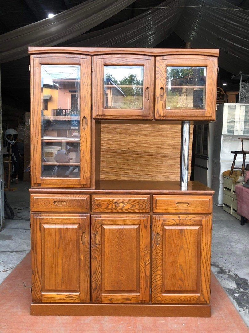 Wooden kitchen divider island board 47L x 18to32W x 69H inches