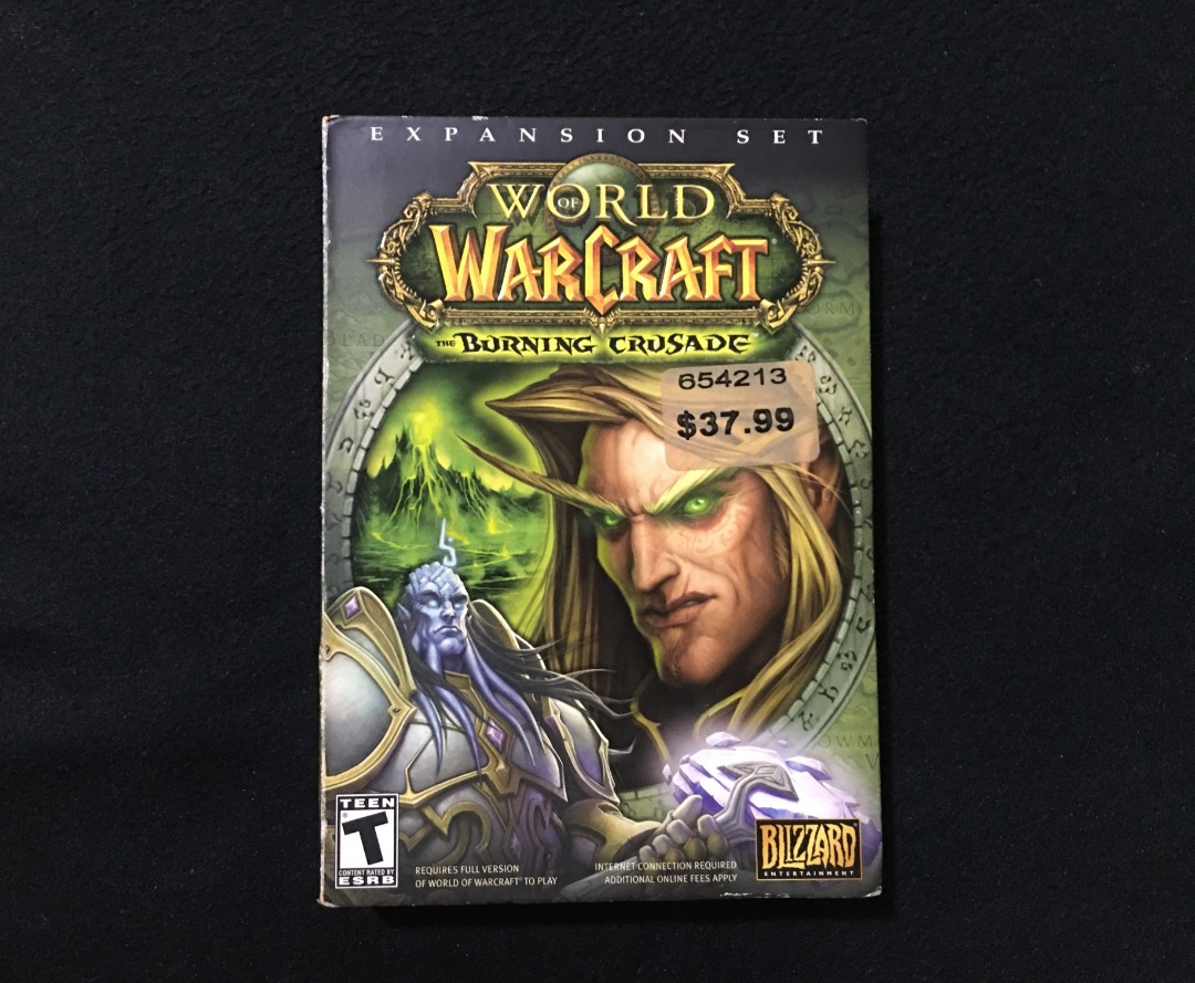 Lot De 2 Jeux World Of Warcraft : Pre Reservation + Burning Crusade - PC - Très Bon état