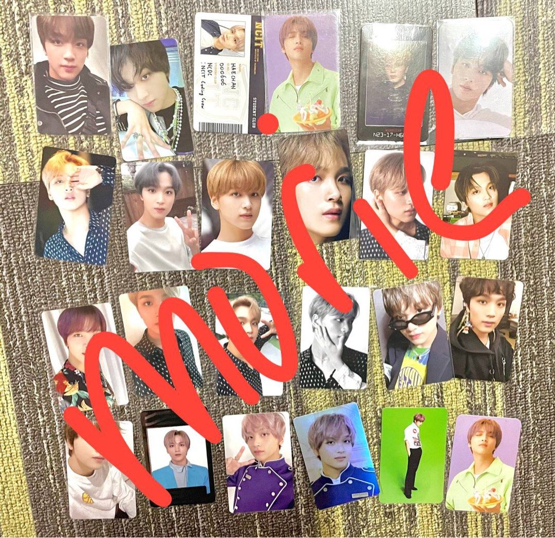 WTS NCT PHOTOCARDS Haechan Jaemin Mark Taeil Shotaro Jisung Doyoung