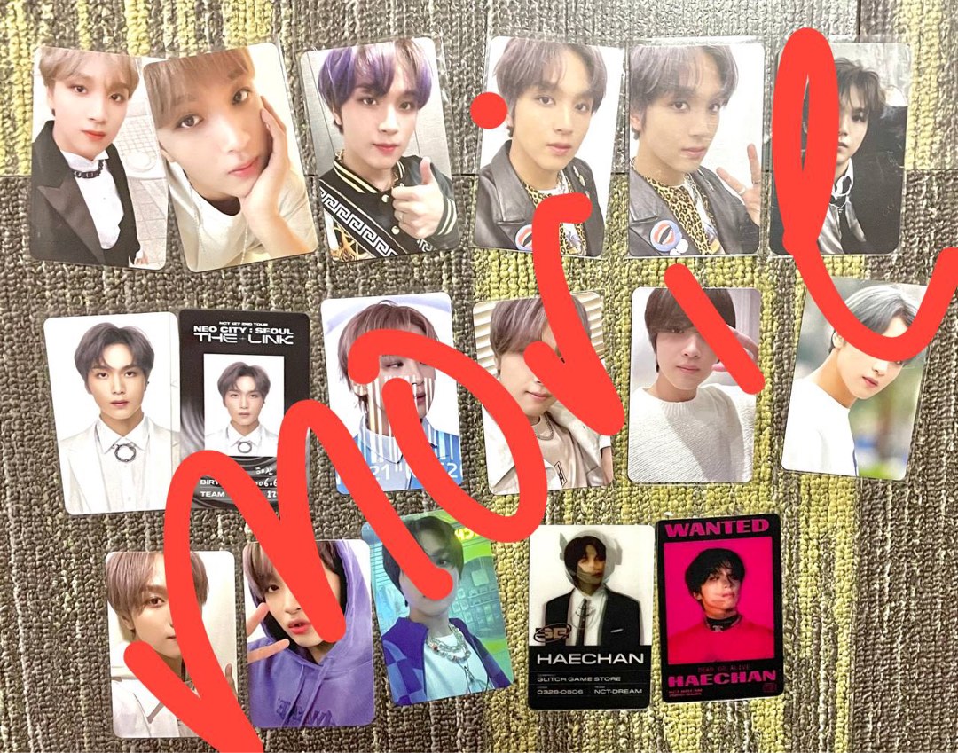 WTS NCT PHOTOCARDS Haechan Jaemin Mark Taeil Shotaro Jisung Doyoung
