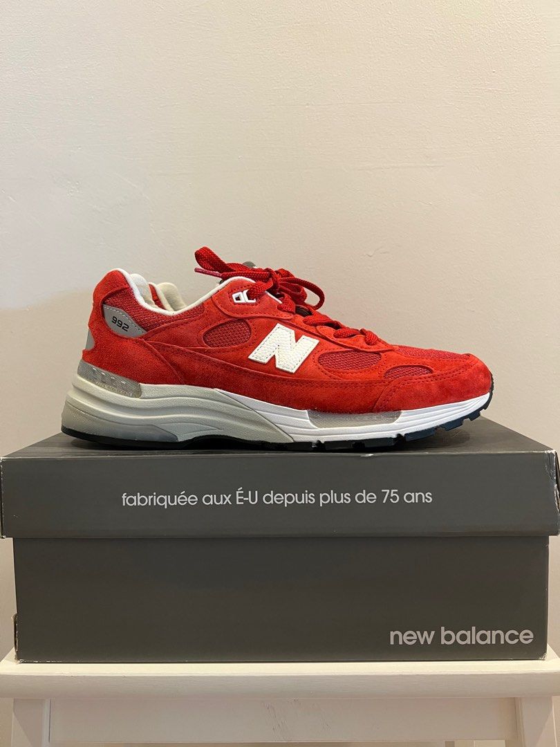 New balance 992 men red hot sale