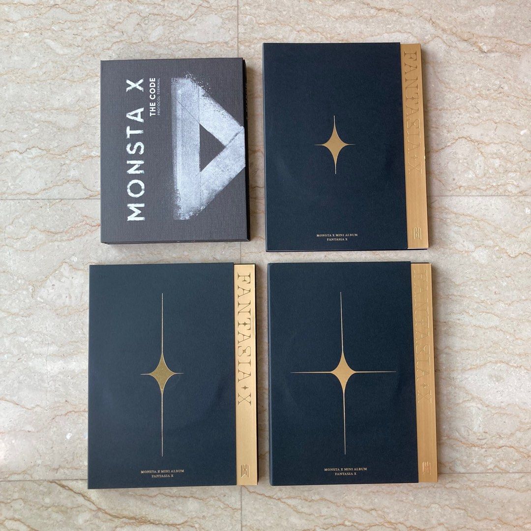[wts/lfb] monsta x albums fantasia the code shownu wonho minhyuk kihyun ...
