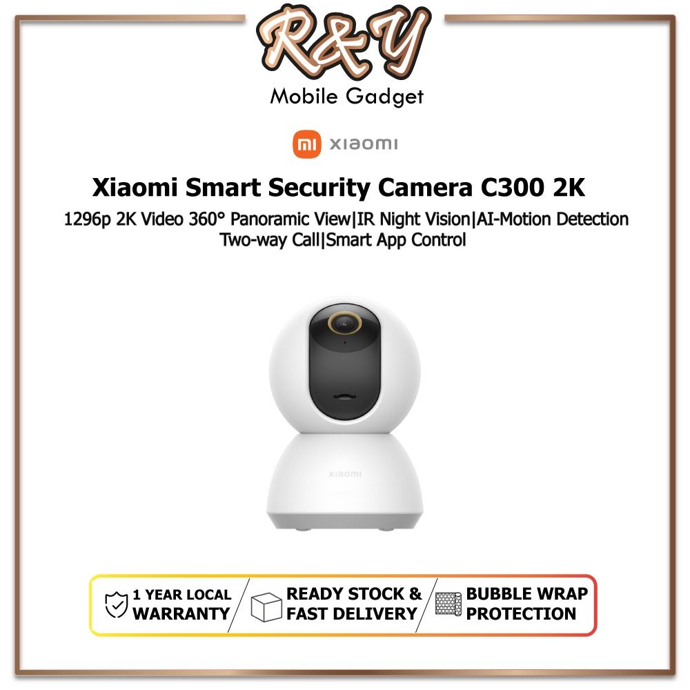 XIAOMI IP Camera C300 2K Full HD Works With Google Home  ALexa 360  Digree Mi Smart Camera 