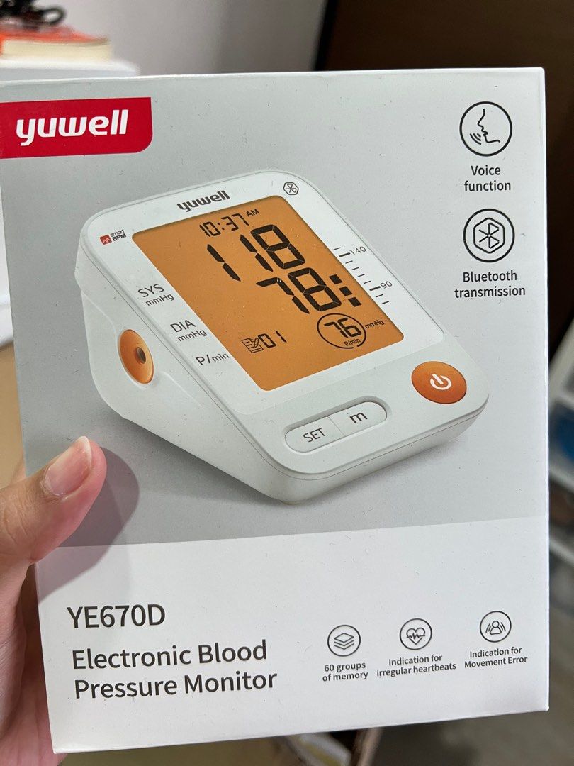 Yuwell Blood Pressure Monitor, Health & Nutrition, Health Monitors