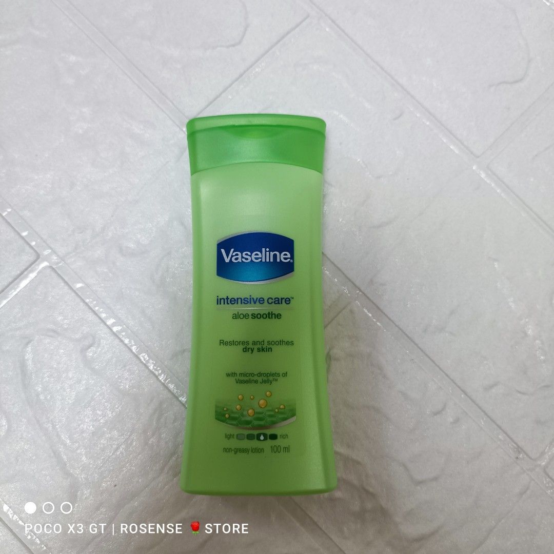 100ml Travel size Vaseline Lotion air Flight Safety size Green Vaseline