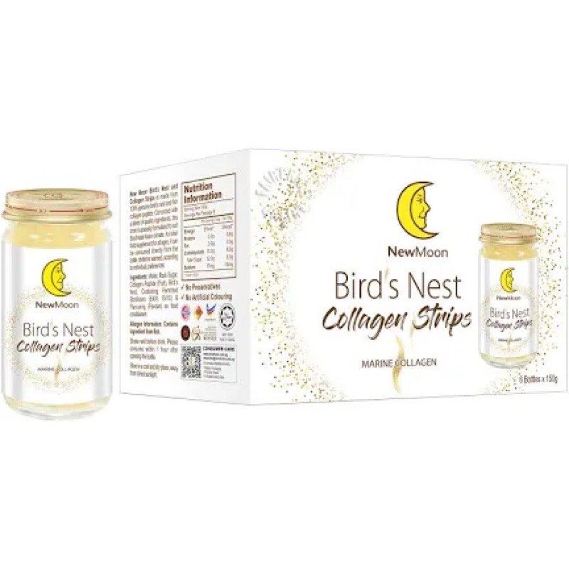 13 bottles of NEW MOON Bird Nest Collagen Strips (Marine Collagen) 150g