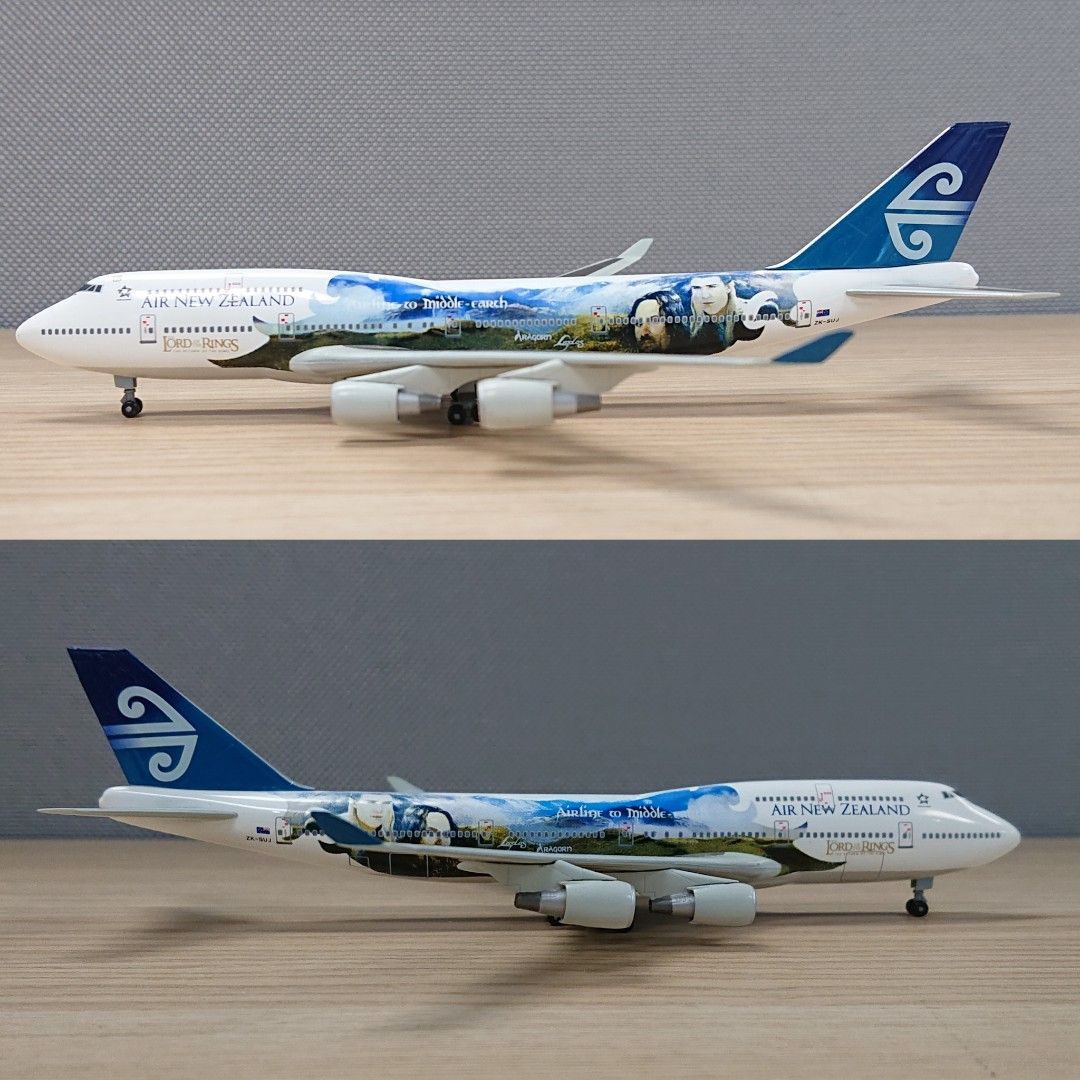1/400 747-400 ニュージーランド 航空「ロード・オブ・ザ・リング」 Air New Zealand Boeing 747-400 ZK-SUJ Lord Of The Rings