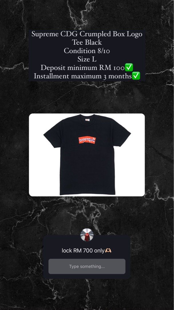 Cdg supreme 2017 discount