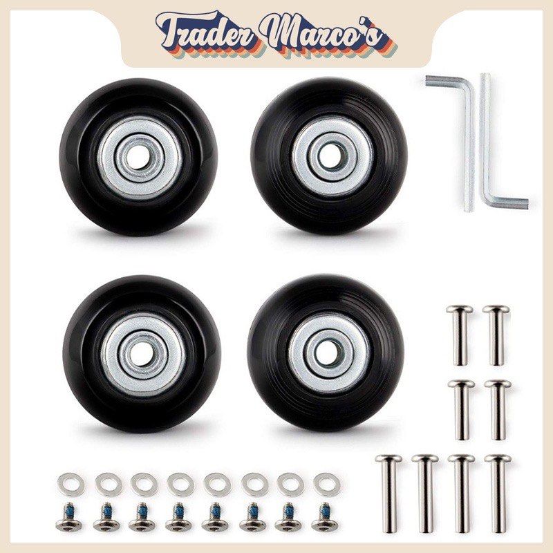 4 PCS Luggage Wheel Replacement For 40mm 50mm 60mm