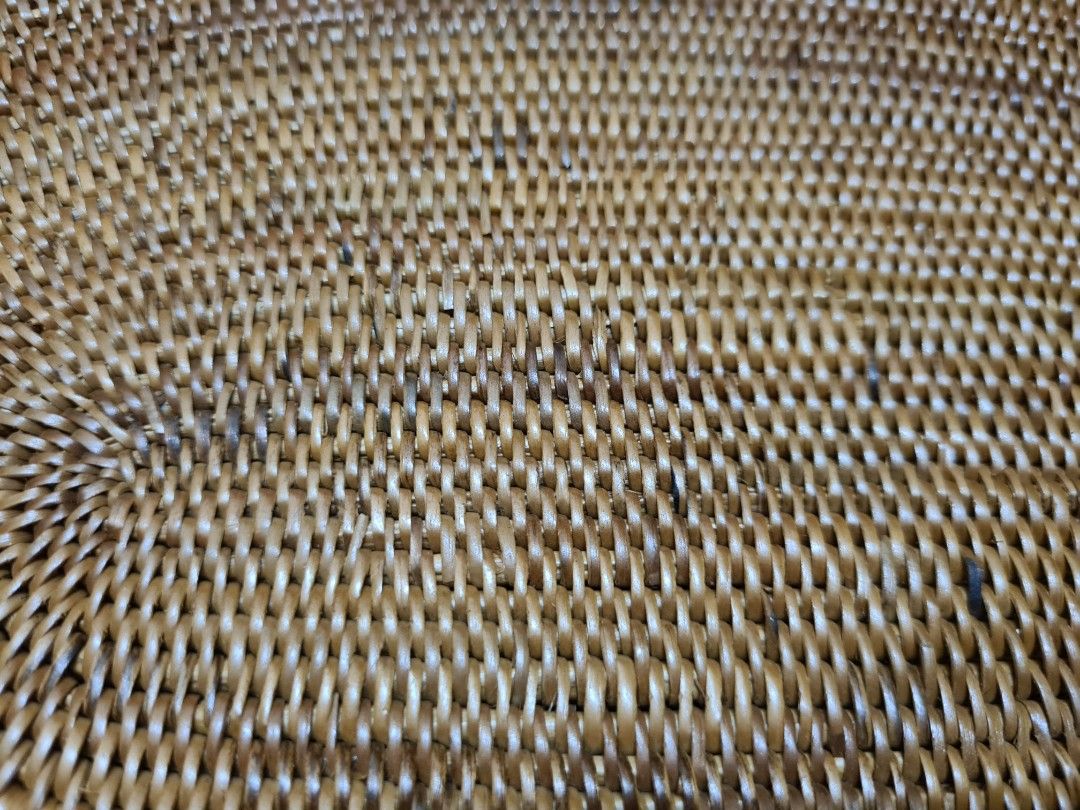 6 Balinese Rattan Woven Oval Placemats, Furniture & Home Living