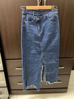 ！全新！超好看不對稱牛仔裙 M