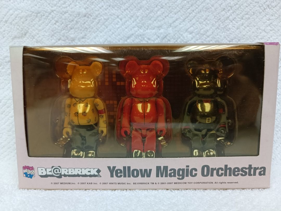 全新MEDICOM 2007 BE@RBRICK 100% BEARBRICK Yellow Magic Orchestra 3