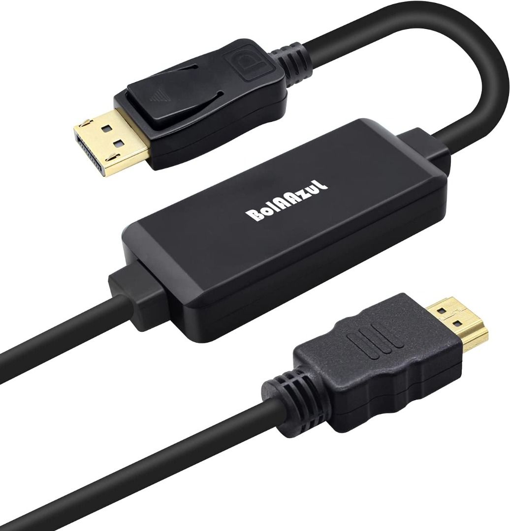 Anbear DisplayPort to HDMI Adapter, Display Port to HDMI Cable(Male to  Female) for DisplayPort Enabled Desktops and Laptops Connect to HDMI  Displays