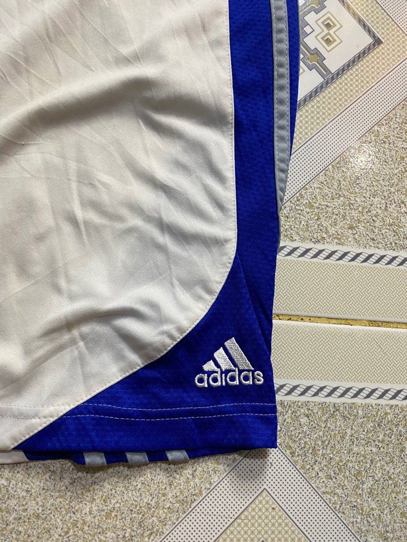 Adidas White Basketball Shorts, Men's Fashion, Bottoms, Shorts on Carousell