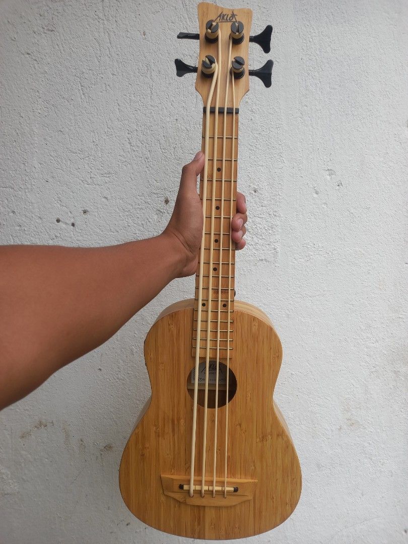 Aklot Ukulele Bass made of bamboo Hobbies Toys Music Media