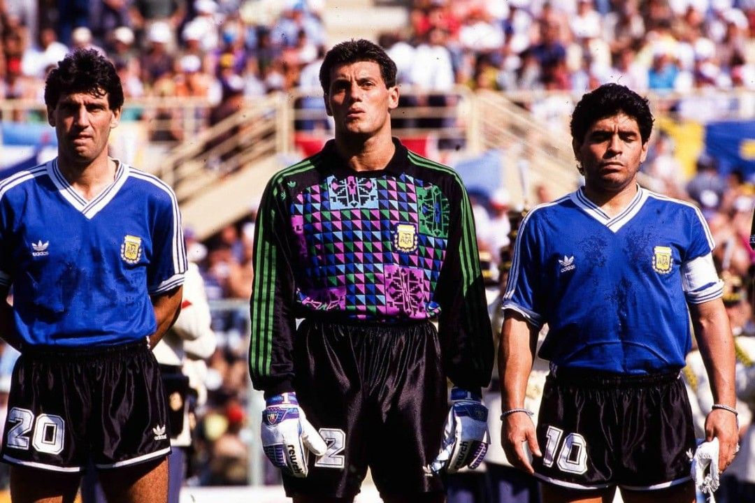 Argentina Goalkeeper Shirt Retro Icon - Night Indigo