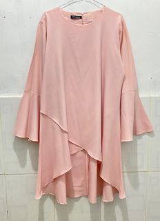 Atasan tunik tunic layer lengan terompet