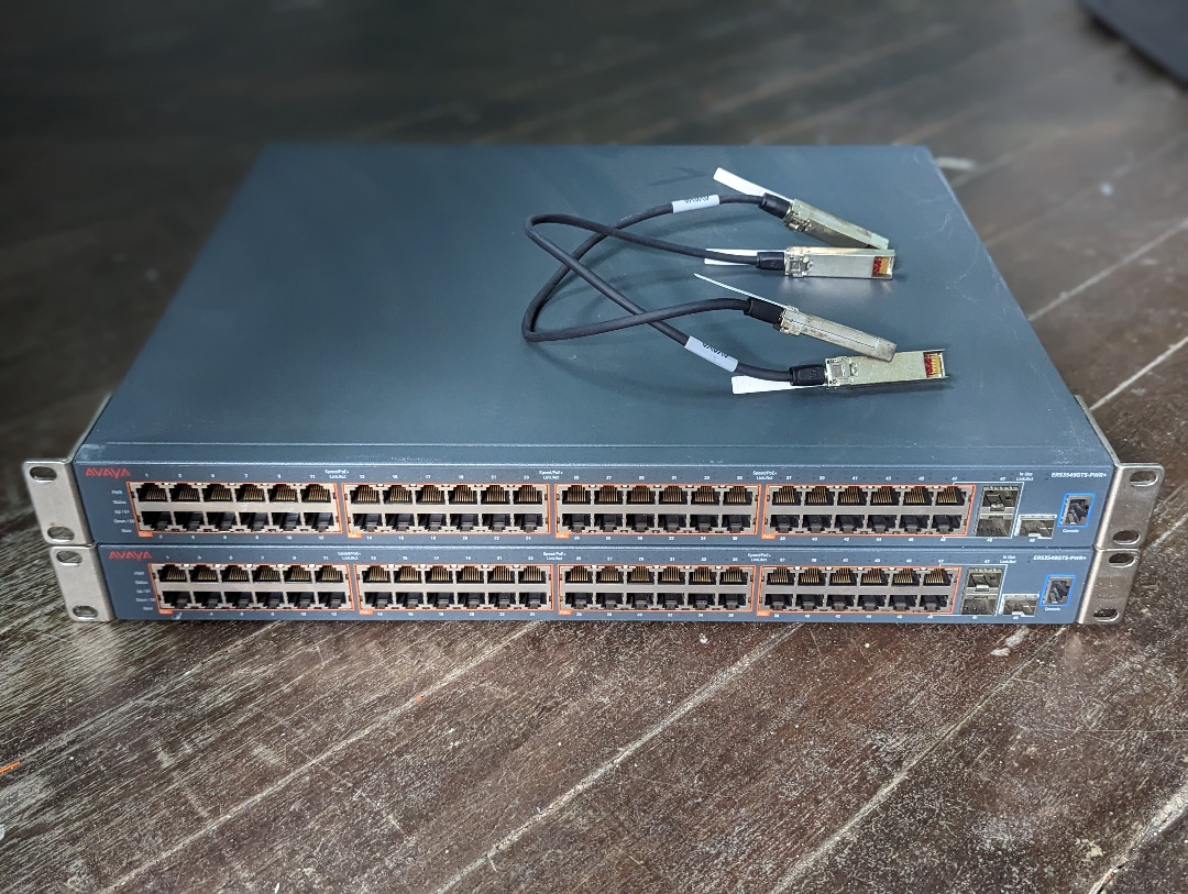 Avaya ERS3549GTS-PWR+ 48 port PoE managed stackable switches, Computers