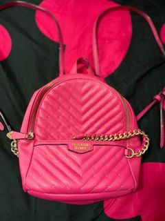 Victoria's Secret Quilted Hot Pink Mini Backpack - Brand New with Tags