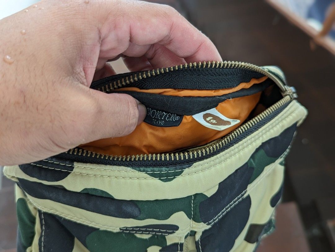 Bape x porter store 1st camo waist bag