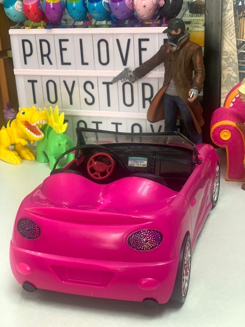 Barbie Doll Convertible Car, Hobbies & Toys, Toys & Games on Carousell