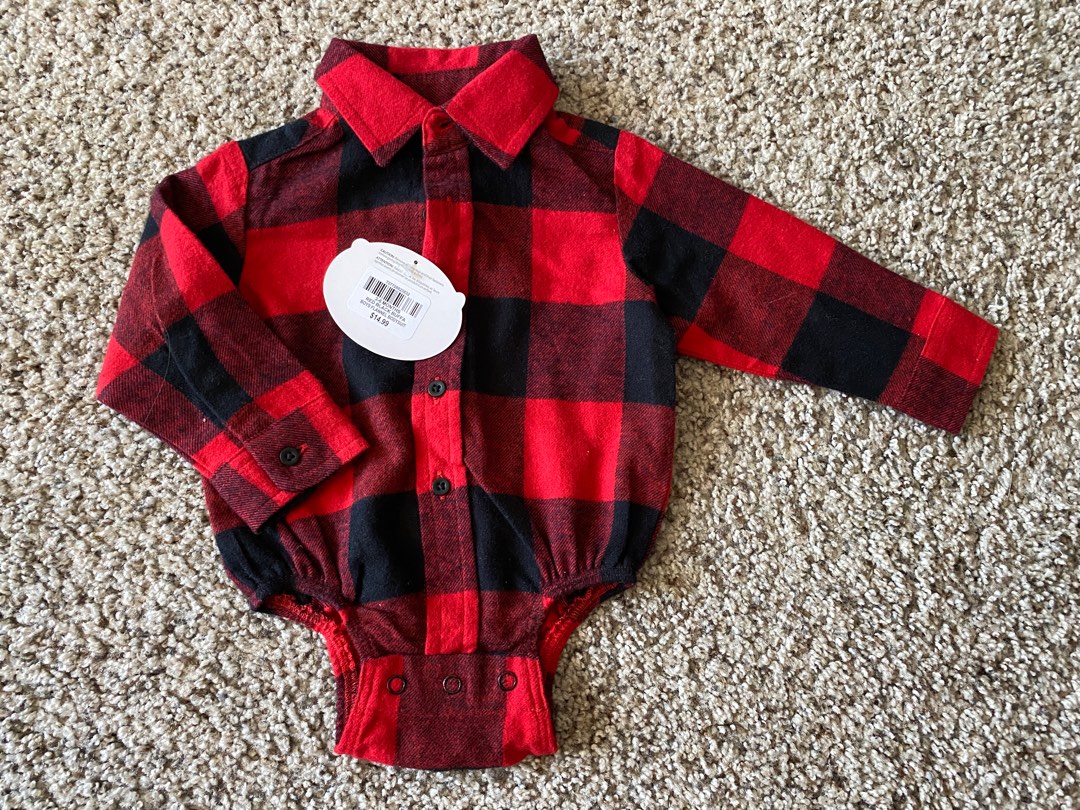 Bass pro flannel 6mos, Babies & Kids, Babies & Kids Fashion on Carousell