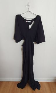 Black Maxi Dress with Cutout Details (brand new)