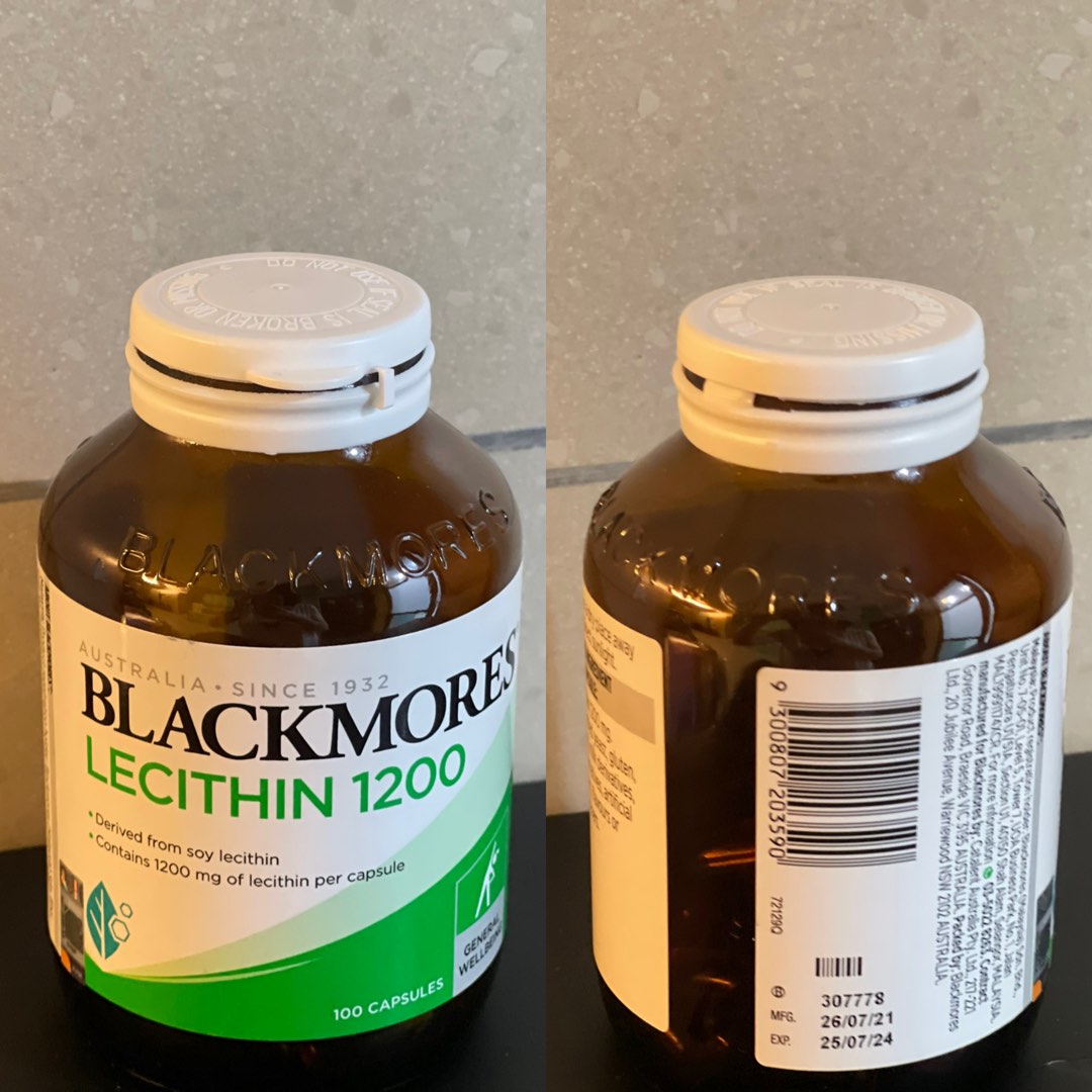 Blackmores Lecithin 1200mg x1 (used 70), Health & Nutrition, Health